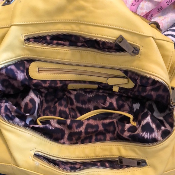 Jessica Simpson Bags Jessica Simpson Yellow Purse With Leopard